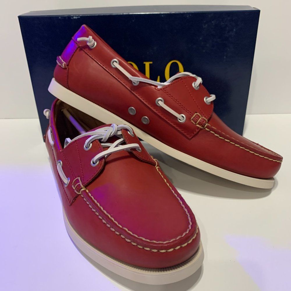 POLO RALPH LAUREN Merton Red Classic Leather - Picture 9 of 13